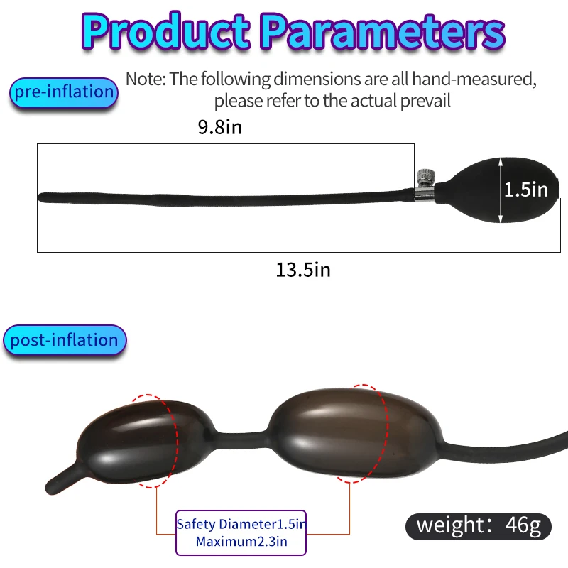 قسطرة مجرى البول قابلة للنفخ للرجال ، كرة مزدوجة ، موسعة قابلة للتوسيع ، عصا عين الحصان ، سدادة قضيب سيليكون ، أداة استمناء للمثليين ، ألعاب جنسية #6