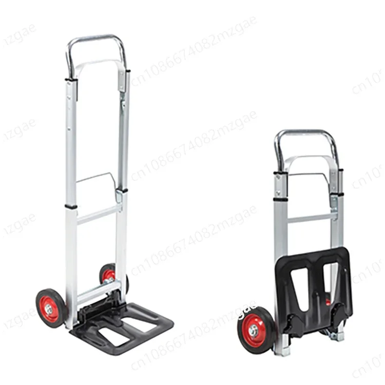 New Arrival 100kg Hand Truck Utility Folding Hand Trolley Cart with 17 Cm Dia Pneumatic Wheels