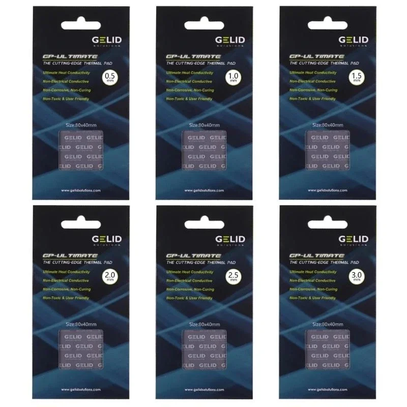 실리콘 열 패드 최적화 된 열 소산 컴퓨터 냉각 시스템 액세서리 보편적 사용