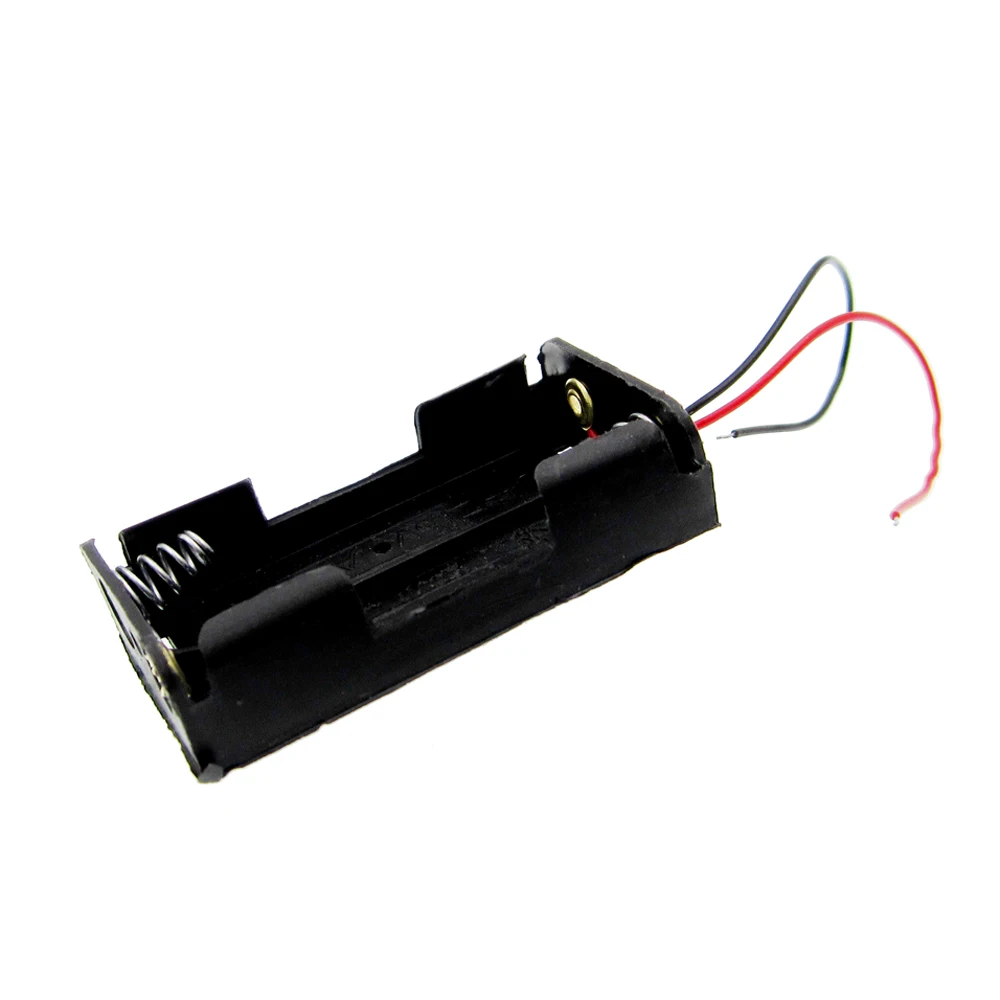 10PCS พลาสติกแบตเตอรี่กล่องเก็บกล่องผู้ถือสายไฟสําหรับ 2 X AA 3.0V 2AA