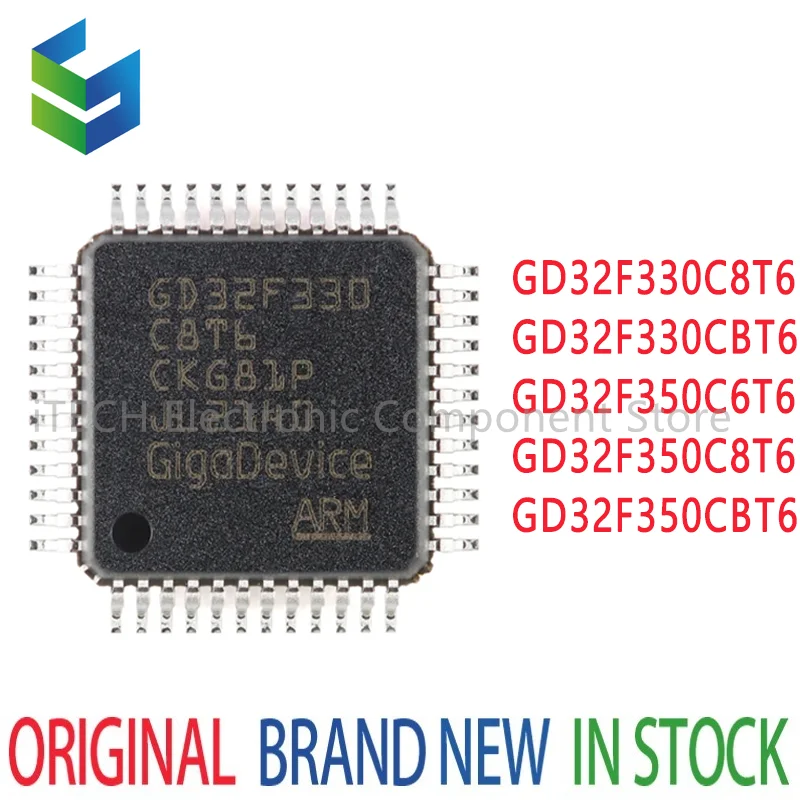 

5Pcs GD32F330C8T6 GD32F330CBT6 GD32F350C6T6 GD32F350C8T6 GD32F350CBT6 GD32F330 GD32F350 LQFP-48 IC New Chip In Stock