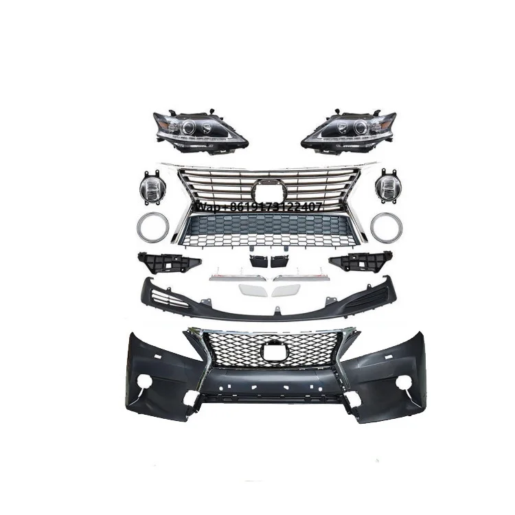 Car Accessories Auto Body Parts RX350 RX450 RX270 Front Bumper Grille Headlight Body Kit for RX 2009-2015