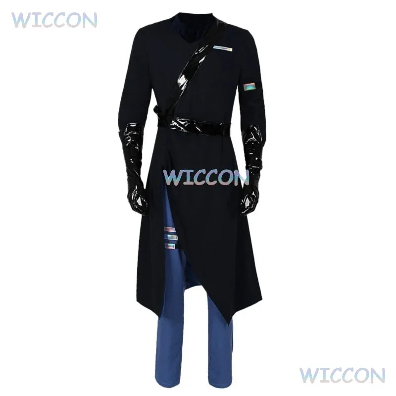 DY2025 Anime Alien Stage Ivan Peruka Cosplay Męska Czarna Smutna Uniform Okrągła 6 Alien Stage Ivan Strój Cosplay Kostium Karnawałowy na Imprezę O