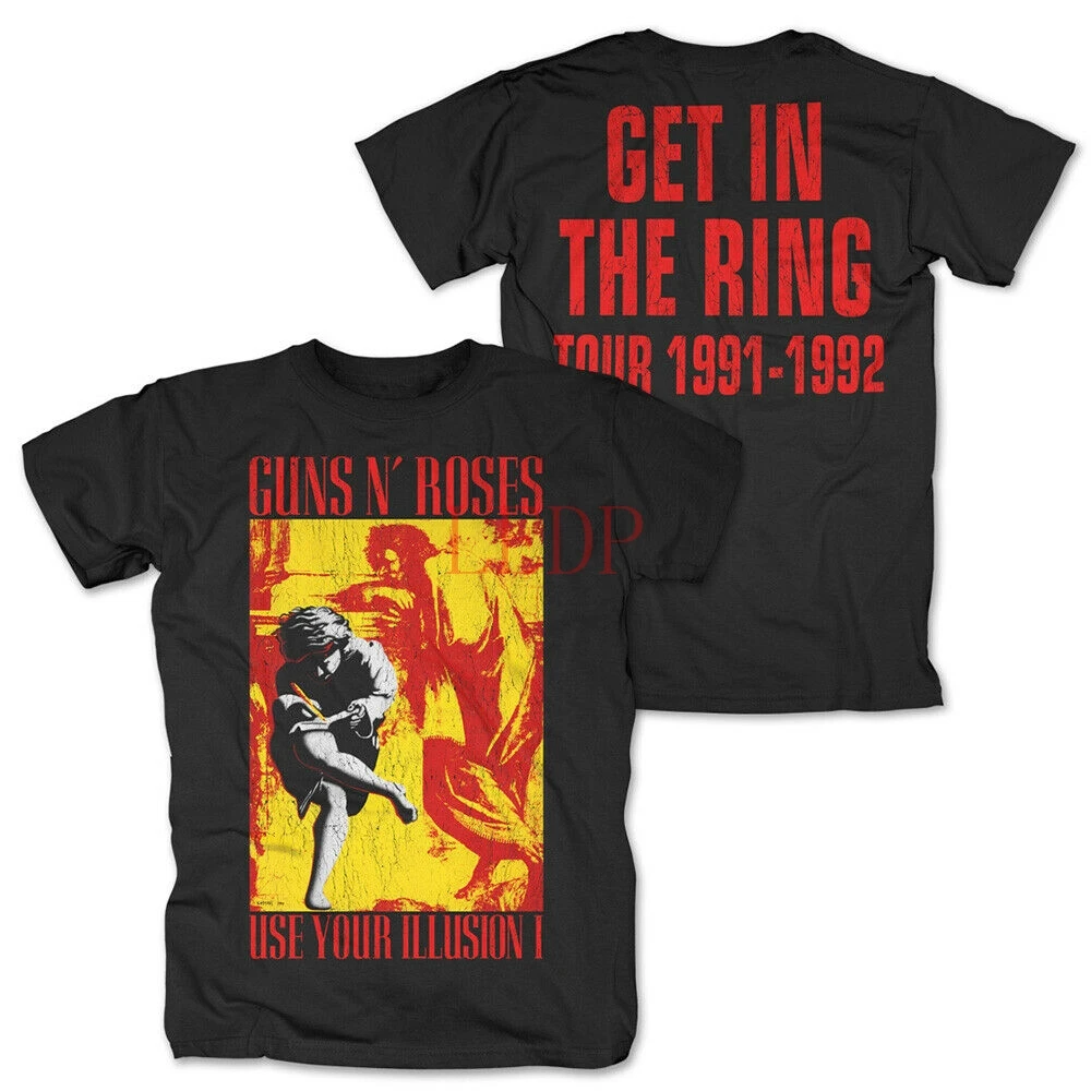 Camiseta de Guns n\'roses Use Your Illusion, camiseta Get In The Ring Tour 1991 1992