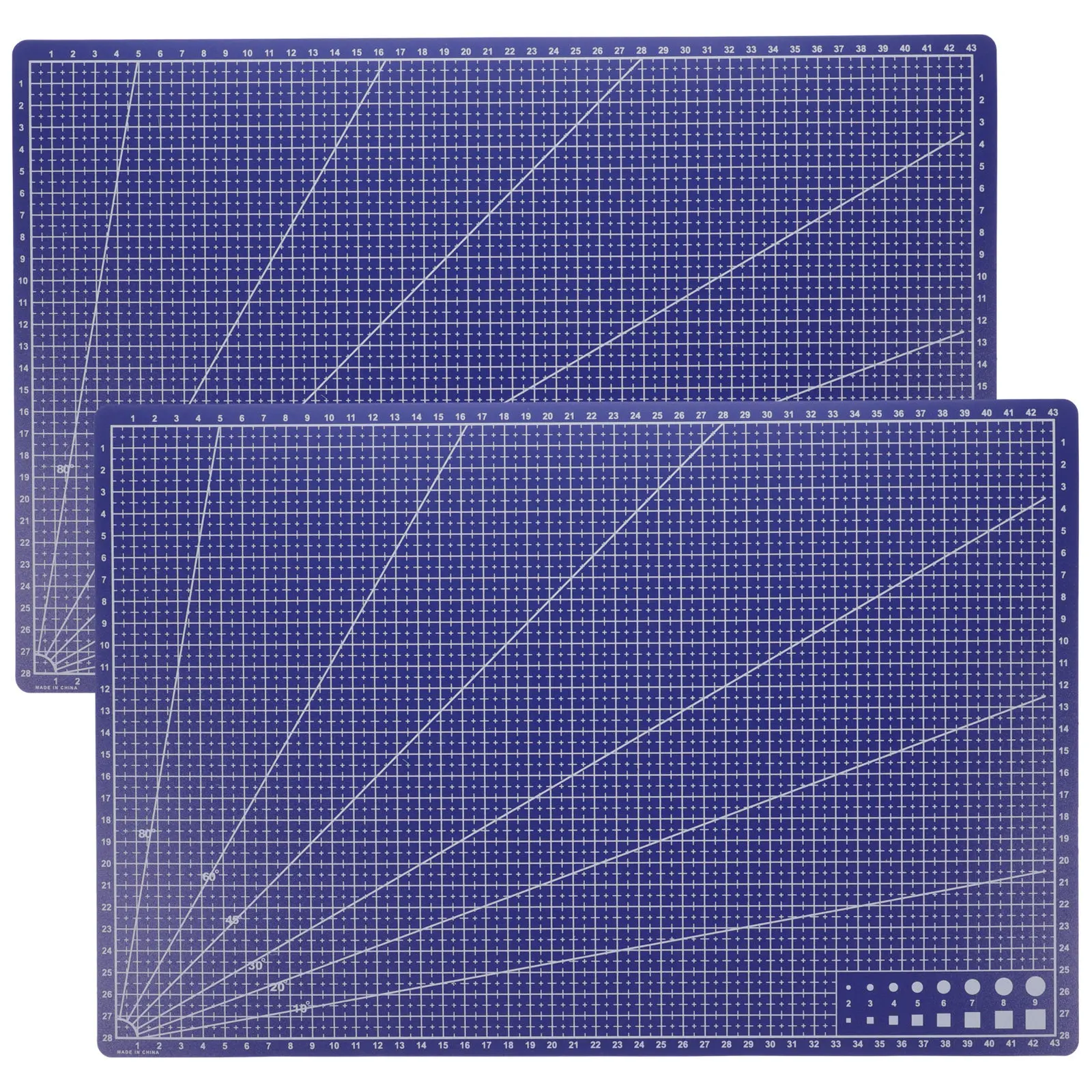 2Pcs Premium PP Cutting Mat Non-Slip Engraving Mat for Crafts Sewing Paper Cutting Scrapbooking Table Protection Crafting