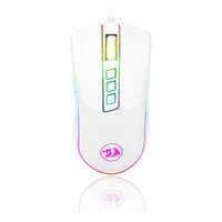 Redragon M711 Cobra Gaming Mouse 16,8 Millones RGB 10.000 DPI 7 Botones Programables, Blanco