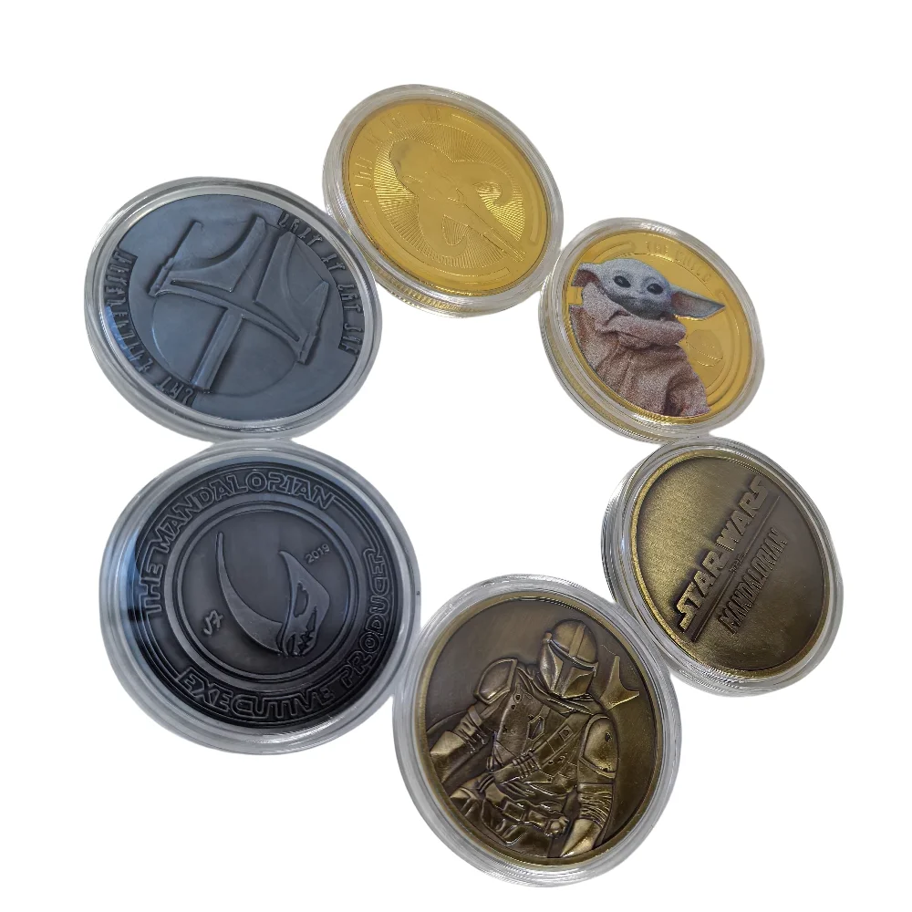 

3pcs Star Movie Gold banknote Commemorative Gold Sliver Coin Set Collection Game Figure badge Birthday Christmas Gift