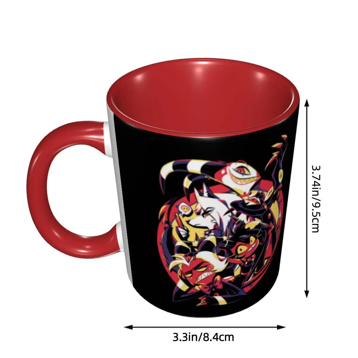 DIY Funny Cartoon Comics Tv Helluva Boss Ceramic Mugs Personalized Coffee Cup Creative Gift