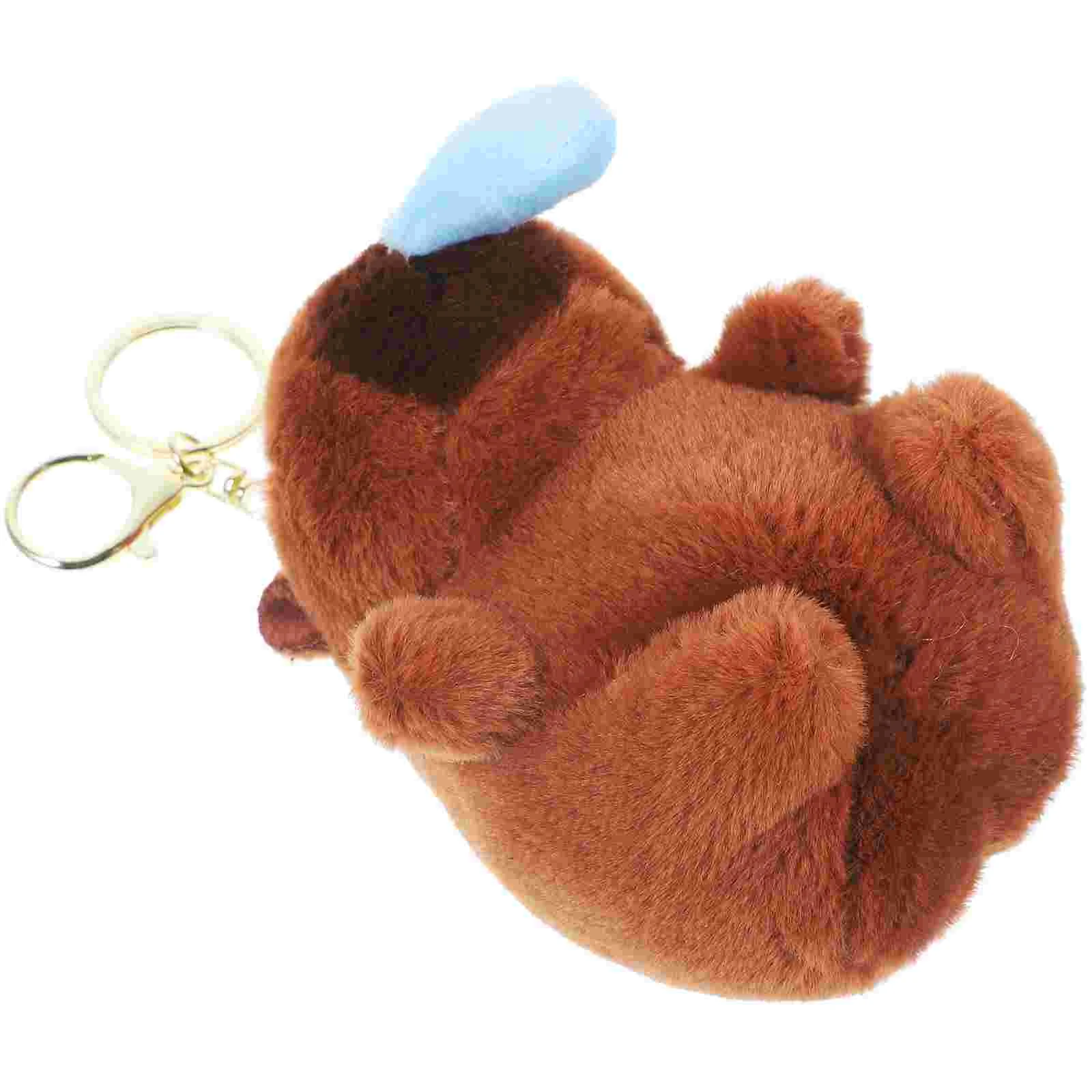 

Capybara Keychain Plush Keychains Charms Backpack Pendant Bag Hanging Decor Ornament Cute Lovers