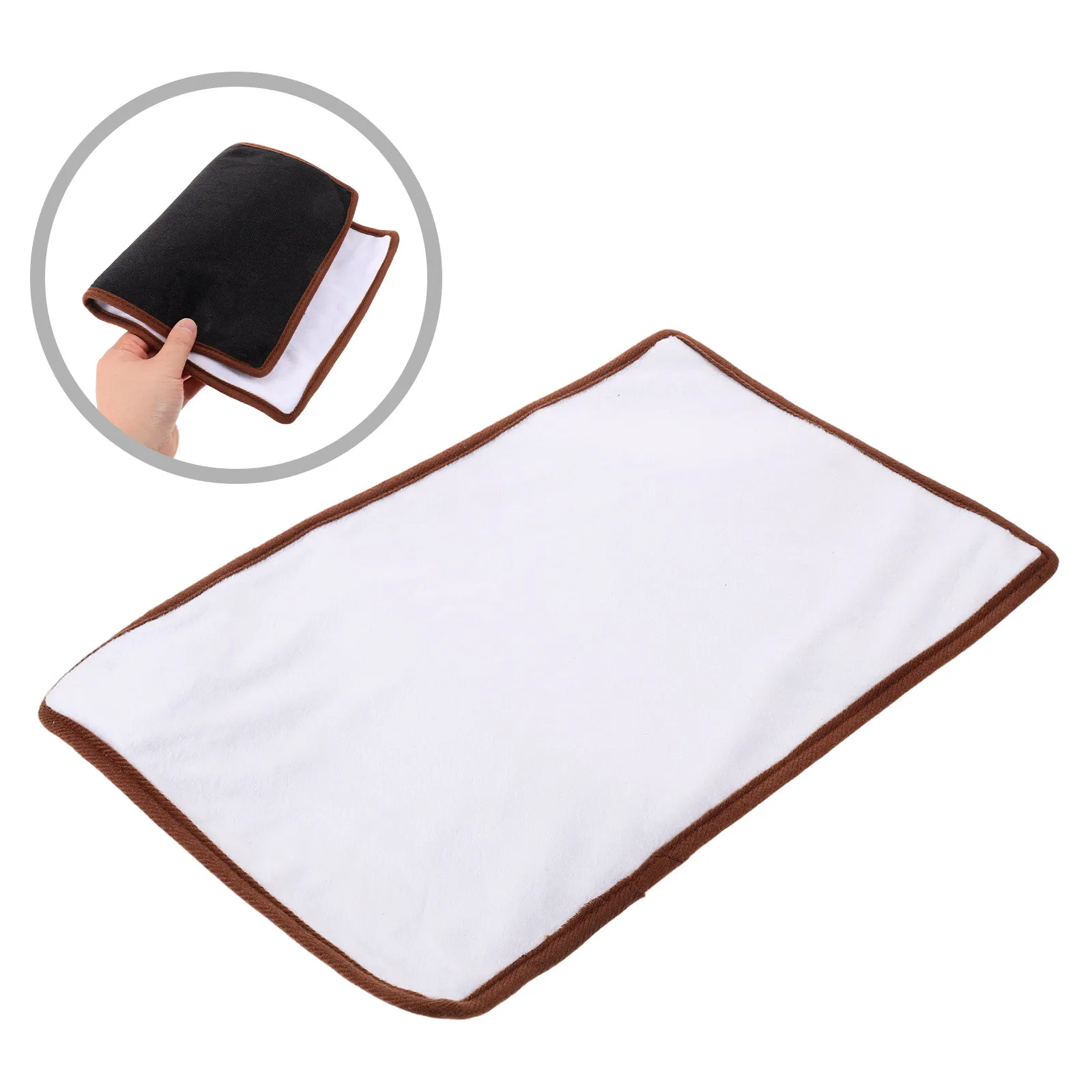 

Большой двусторонний мягкий коврик для демонстрации ювелирных изделий: для ожерелий, браслетов, колец, для витрин, выставок, рукоделия, бархатный демонстрационный коврик