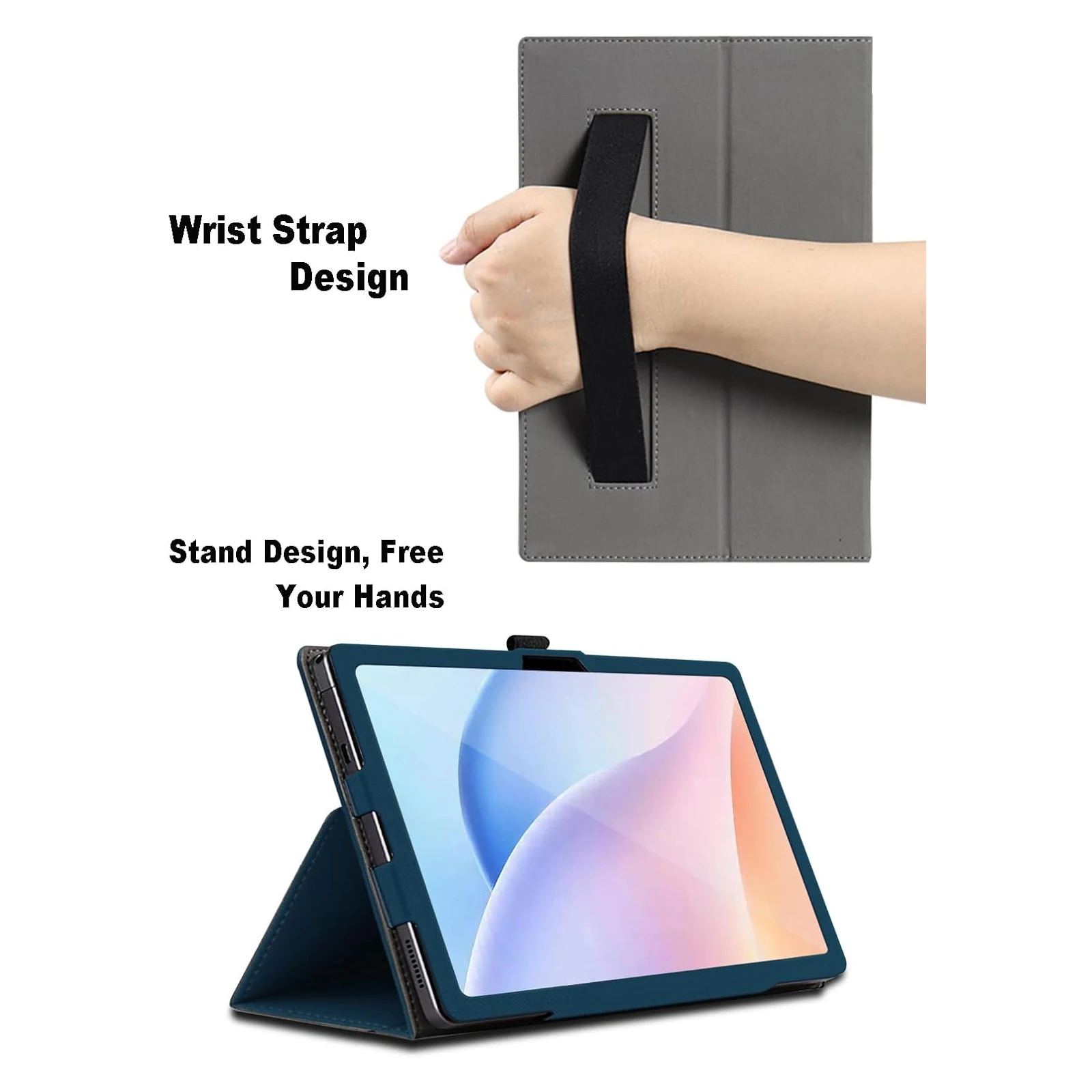 Tablet Case for TCL NXTPAPER 11 Gen 2 Protective Cover Kickstand Function Shockproof (PU Leather Material)