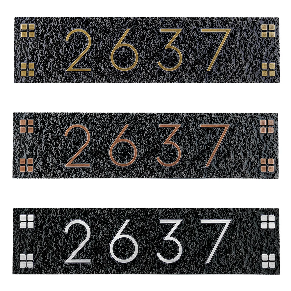 

Персонализированная адресная табличка для дома, вертикальная и горизонтальная вывеска с номером для почтового ящика, офиса, квартиры, отеля