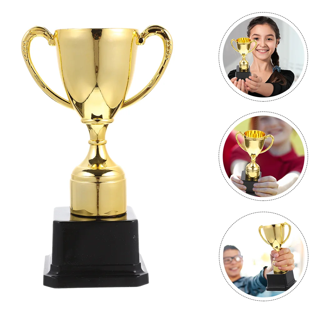 Children's Small Trophy Trophies Compact Sports Exquisite Award Reward Plastic Cup Gold