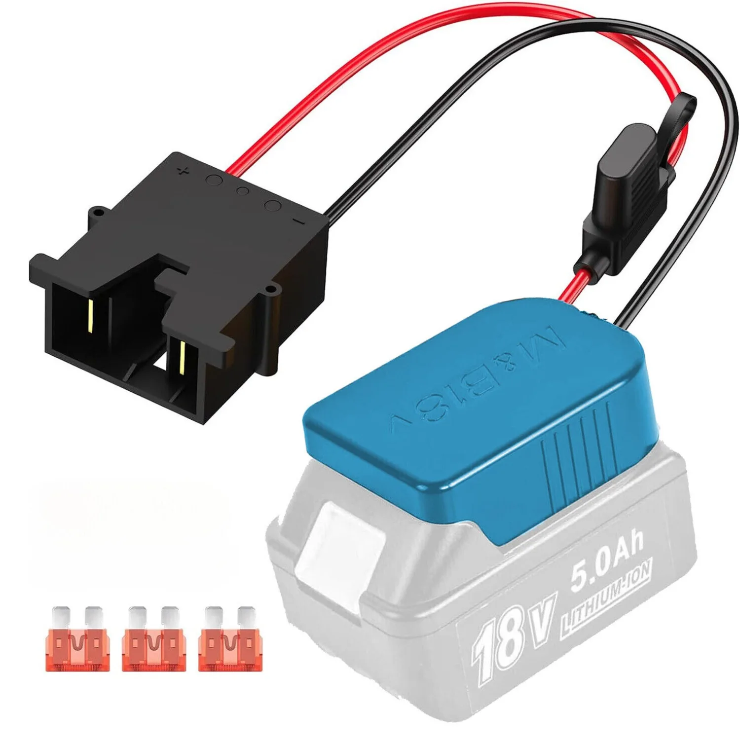Imagem -05 - Adaptador Power Wheels para Makita 18v Li-ion Battery Conector Compatível com Peg Perego Kids Ride-on Toy 40a