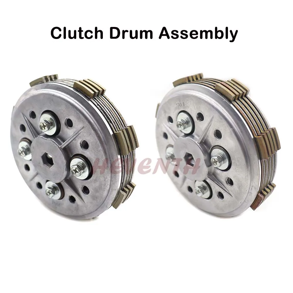 Complete Clutch Setup Drum Assy Basket For YAMAHA YBR125 2013 YB125 XTZ125 TTR-125 Friction Plates Kit Steel Clutch Plates