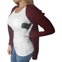 Concealed Carry T-Shirt Holster Tactical Clothes Pistol Holster Short Sleeve Shirt Gun Holster for Men Women Invisible Carry