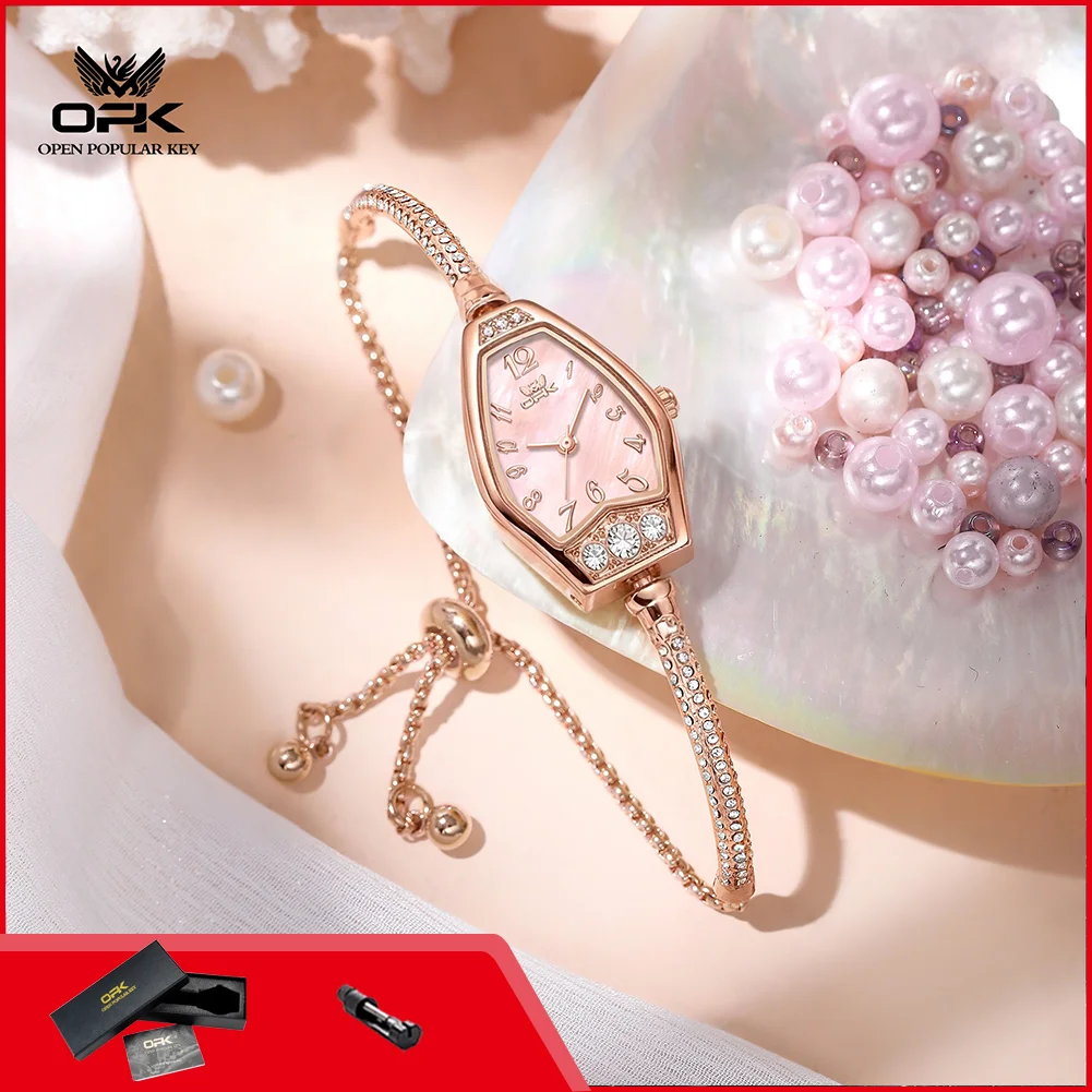 OPK 6096 Original Brand Watches for Women Fashion Waterproof Luxury Elegant Quartz Ladies Dress Wristwatch