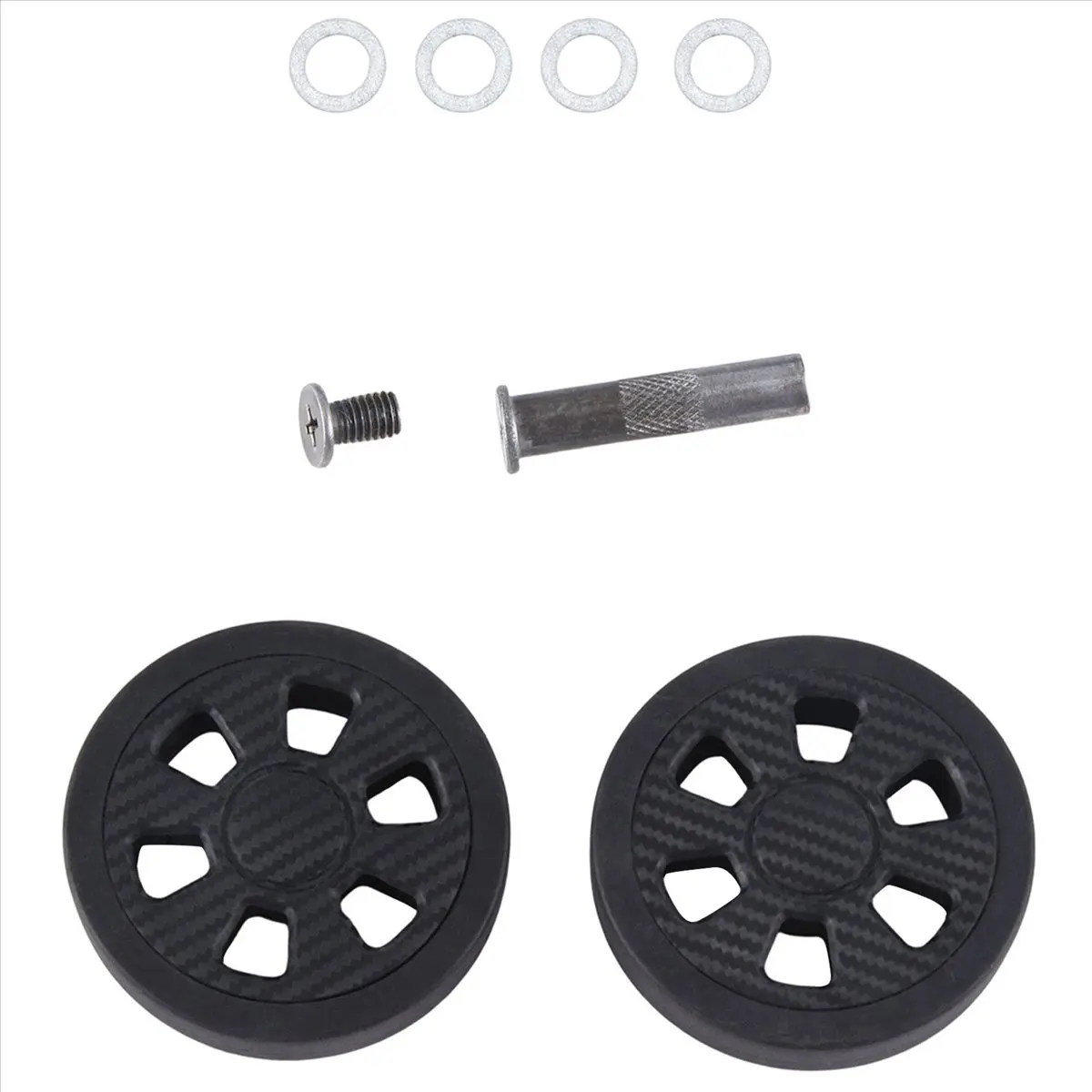 MALL 60x11mm Luggage Wheels Replacement Wear PU Caster Suitcase Replacement Wheels Luggage Double Wheel