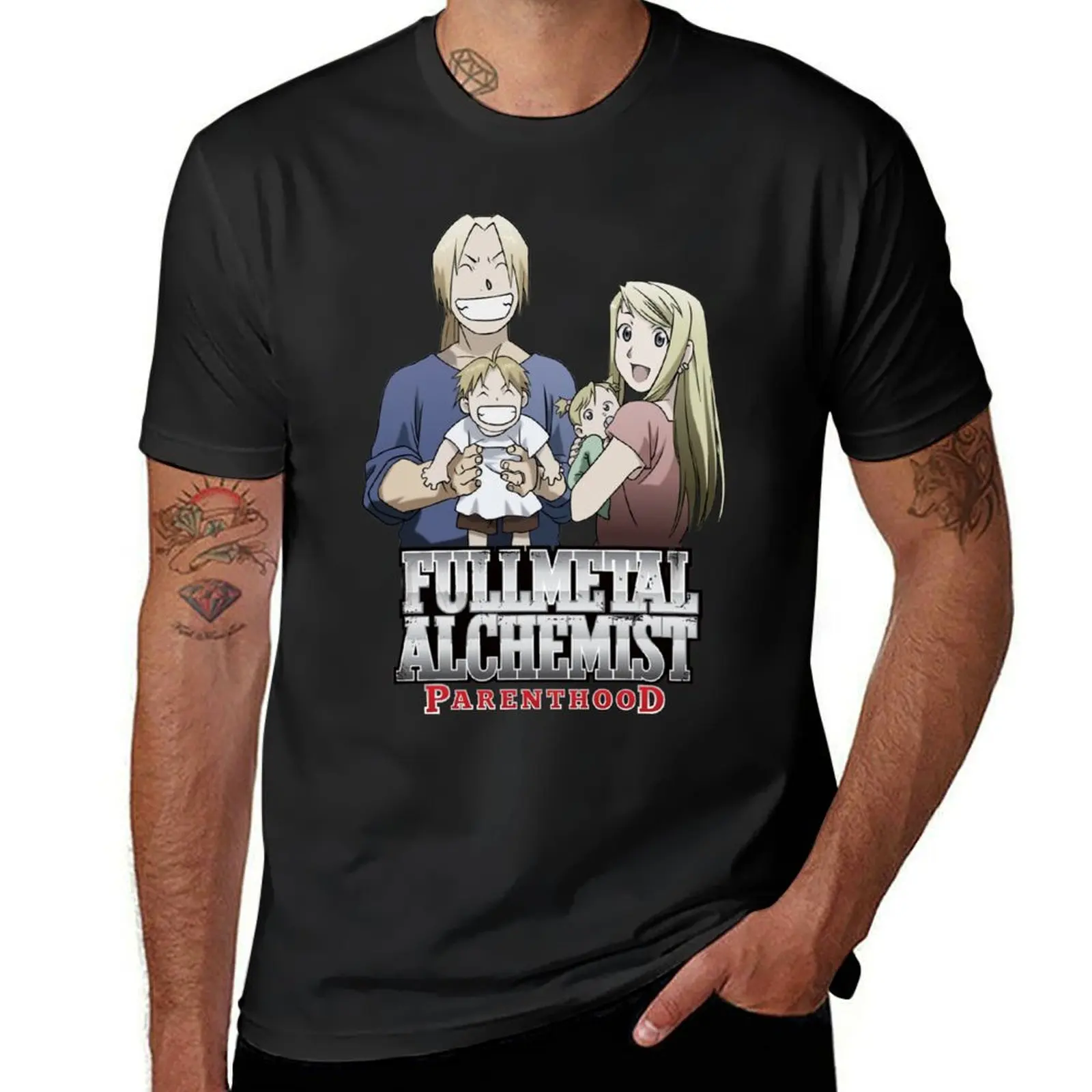 

Fullmetal Alchemist Parenthood T-Shirt T-shirts oversize vintage anime shirt mens t shirt