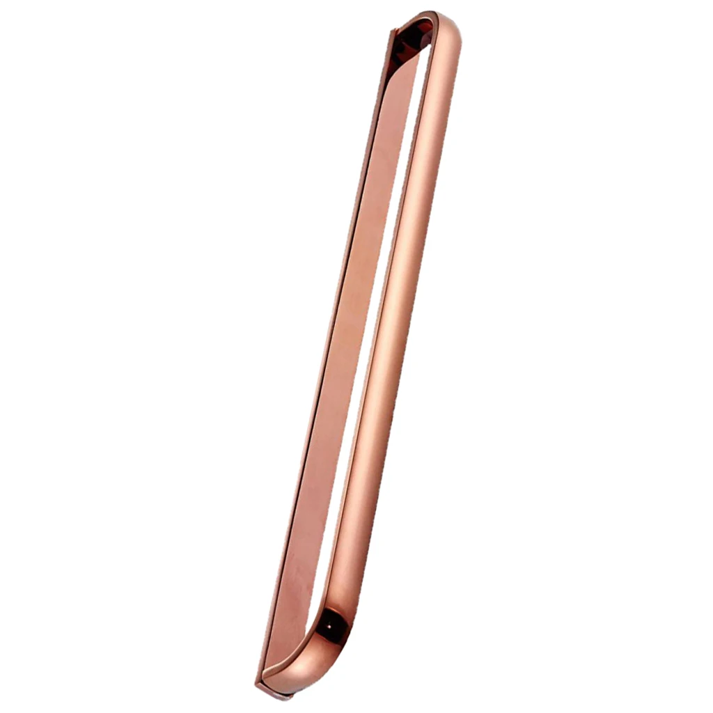 

Bathroom Accessories Brass Towel Holder Rose Gold Wall Mounted Single Bar Shelf for Commercial Use