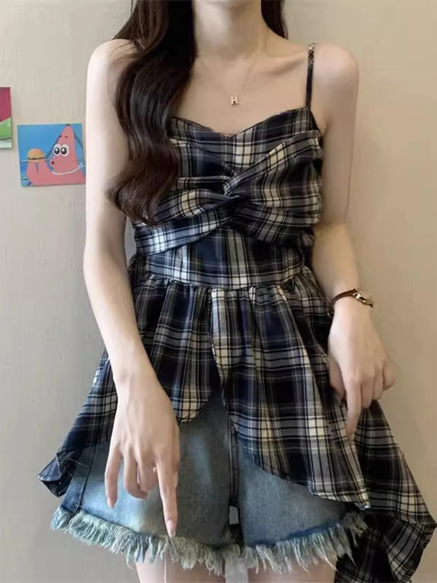 Retro Amerikan Ekose Kolsuz Wr - Women Fashion Usa incelemesi ve fiyatı