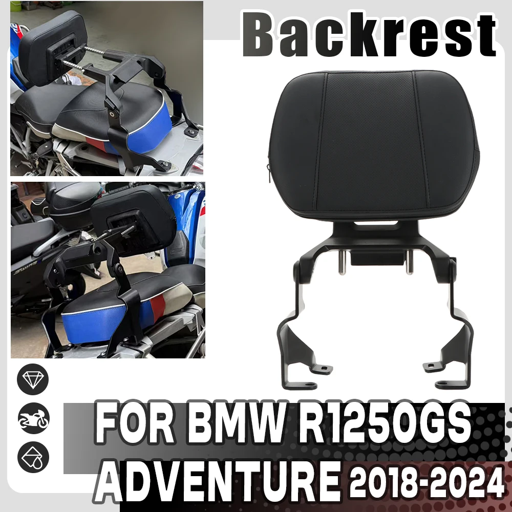 

Motorcycle Seat Accessories Adjustable Driver Backrest Sissy Bar Pad Mounting Kit For BMW R1250GS Adventure R 1250 GS ADV 18-24
