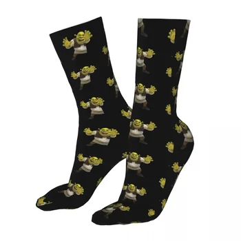 Happy Funny Socks Men's Women's Casual Shrek Faces Sport Spring Summer Autumn Winter