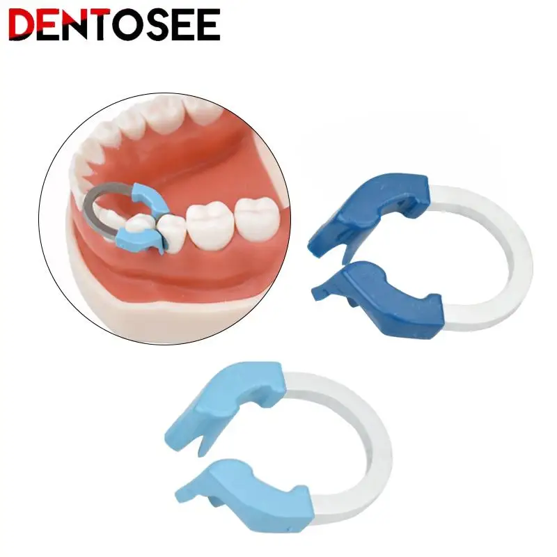 Bandas de matriz Dental seccionales contorneadas sistema V3, abrazadera de anillo de sujeción de titanio estrecho, ajuste de recarga de Matrice de Metal