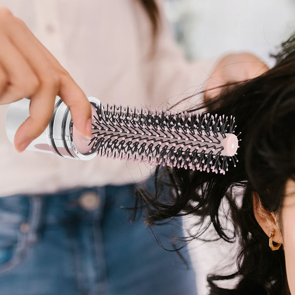 

2 шт. портативные круглые расчески для укладки волос, антистатические, для влажных и сухих волос, двойного назначения, для путешествий, для мужчин и женщин