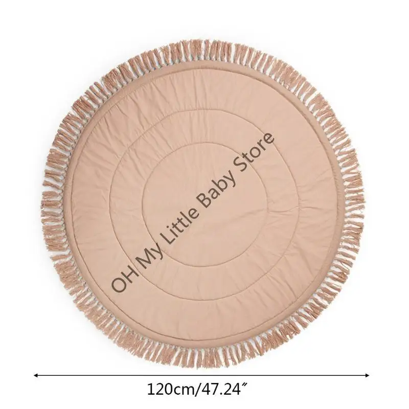 M76C سجادة أرضيات للأطفال من القطن الناعم للعب حصيرة البساط وسادة الزحف بطانية النشاط الأرضي وسادة ديكور غرفة الأطفال
