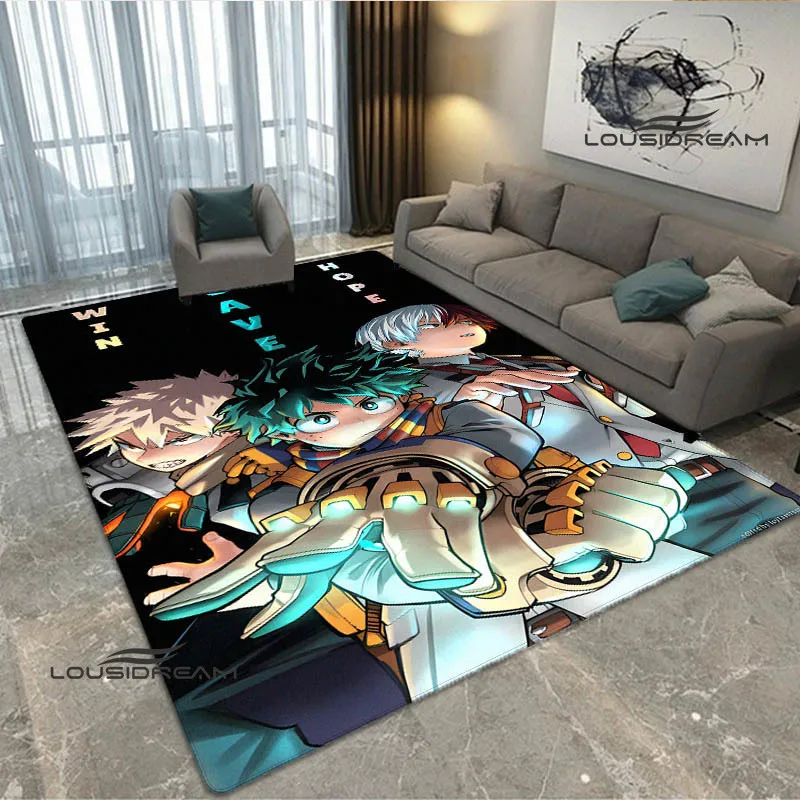 My Hero Academia Cartoon Printed carpet Non -slip carpet rugs for bedroom area rug room decor Yoga mat Door pad birthday gift