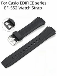 Resin TPU Watch Strap For Casio EDIFICE Series 5119 EF-552 Sports Waterproof Sweatproof Silicone 19mm Watch Band Men Bracelet