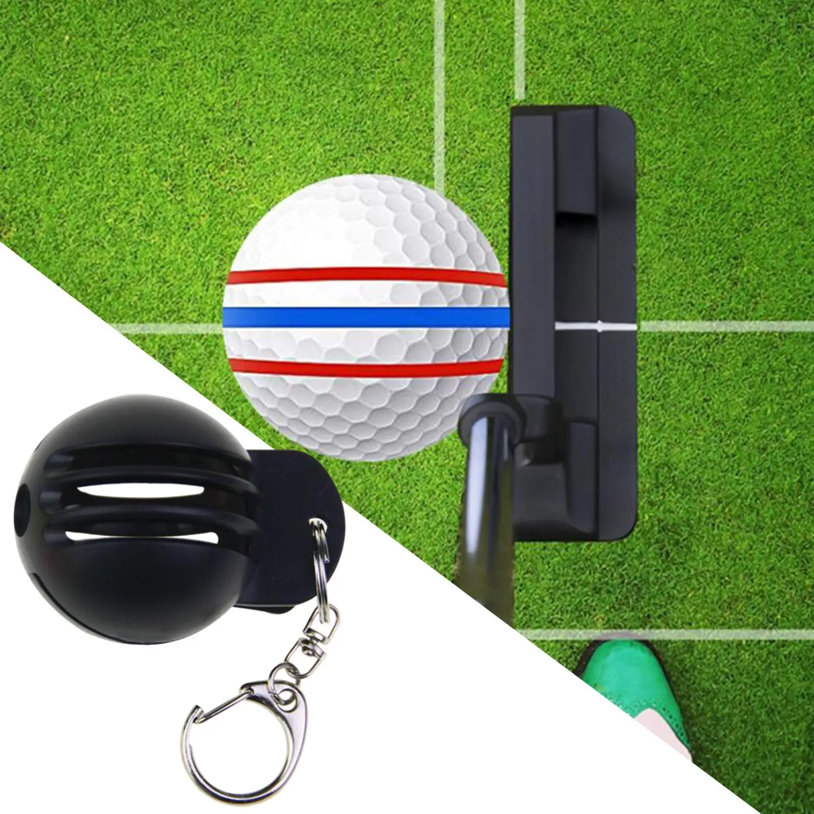 Alat lignment spidol bola Golf, penggaris penanda bola Golf 5