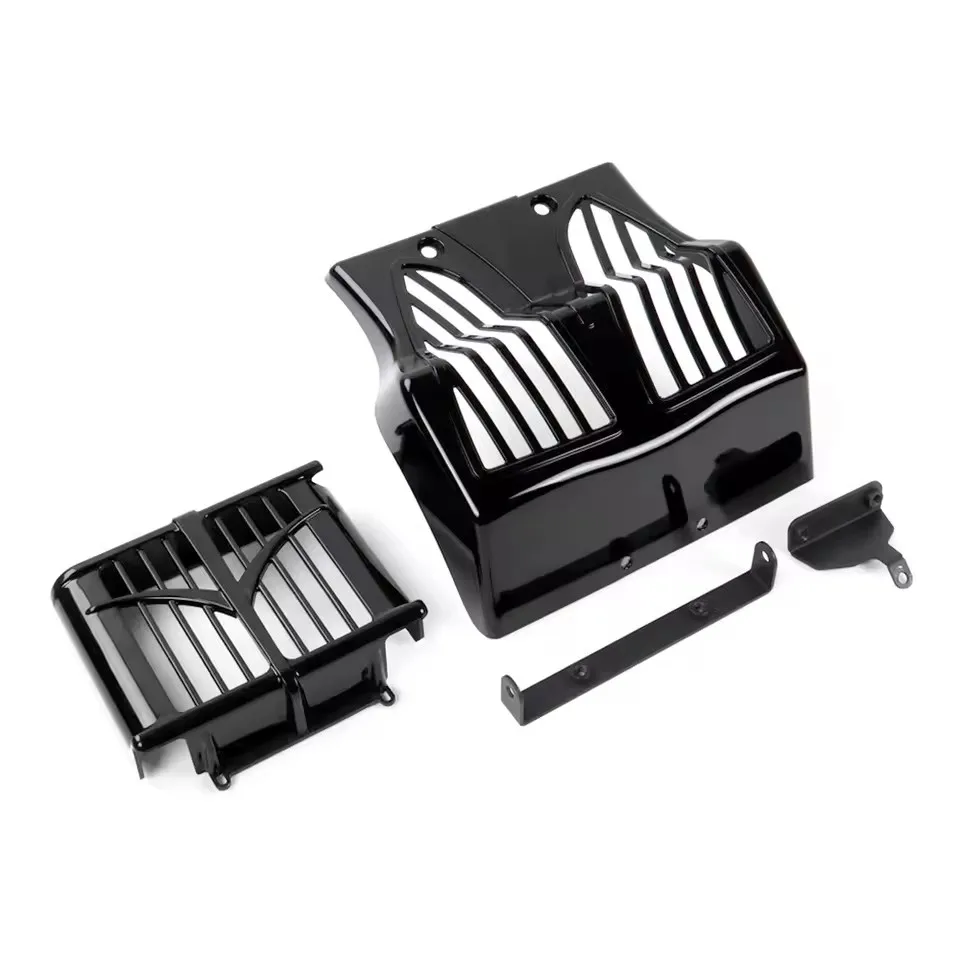 For Indian Chief Chieftain & Roadmaster Water Tank Mesh Electroplated Oil Cooler Lower Rectifier Protective Cover
