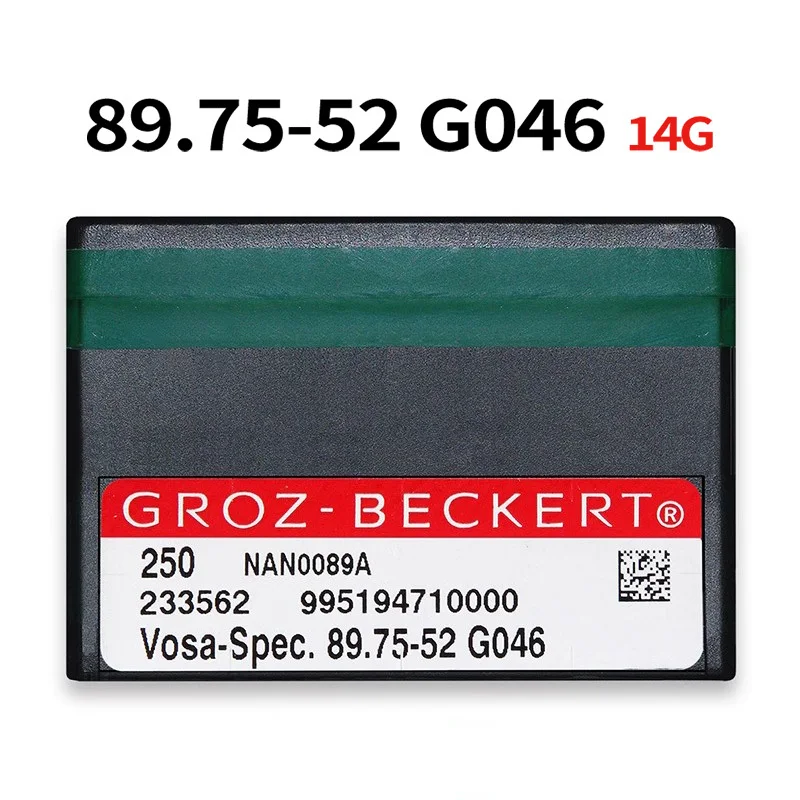 

250 Pcs GROZ-BECKERT Vosa Spec 89.75-52 G046 Needles 14G Big Hook For SHIMA SEIKI Chinese Knitting Machines