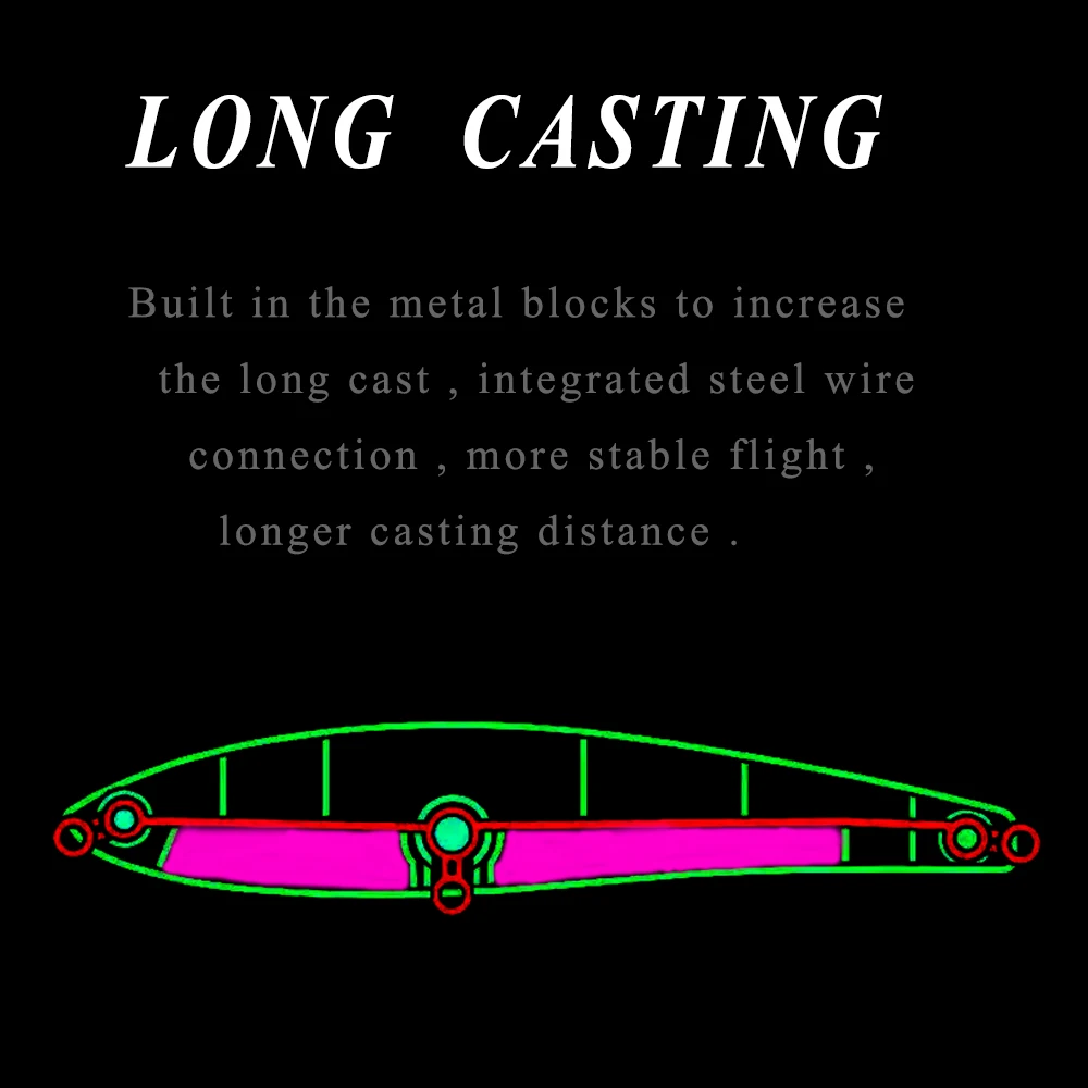 تشان هوانغ 1 قطعة المياه المالحة طويلة الصب قلم رصاص الصيد إغراء 11 سنتيمتر 52 جرام غرق الاصطناعي البحر الطعم رذاذ قلم رصاص Stickbait معالجة #2