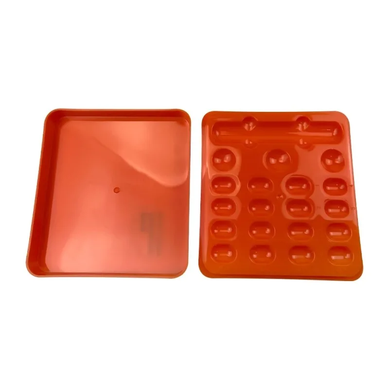 19 Holes Dental Shading Light Box Resin Dentist Material Storage Box Mix Composite Hood Case Protector Veneer Plate