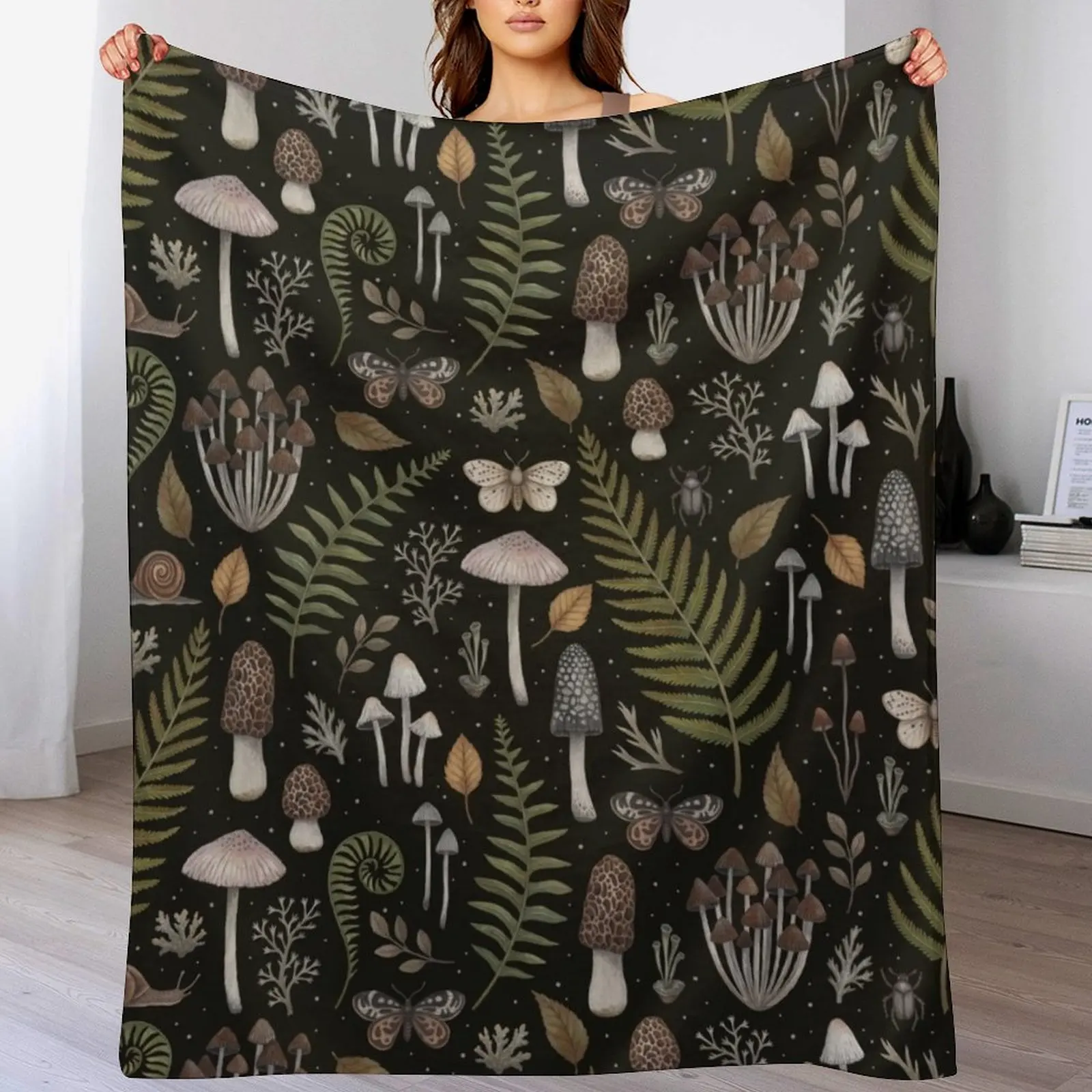 Forest Treasures Throw Blanket Heavy for babies Blankets For Baby Blankets