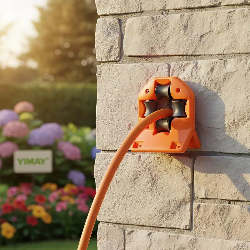 Garden Water Hose Guide Bracket Wall Corner Anti Slip Pipe Positioning Roller Outdoor Lawn Irrigation Hose Holder Accessories
