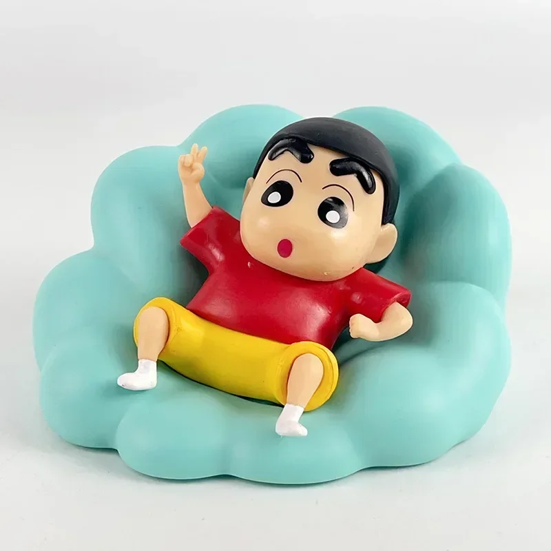 Nuages Shin-chan Nohara Kendnosuke Action Figure, Nuages, Crayon, Position Couchée, Pyjama, Billette, Nuage, Modèle à Collectionner, Jouet Amusant, Cadeau, 7cm