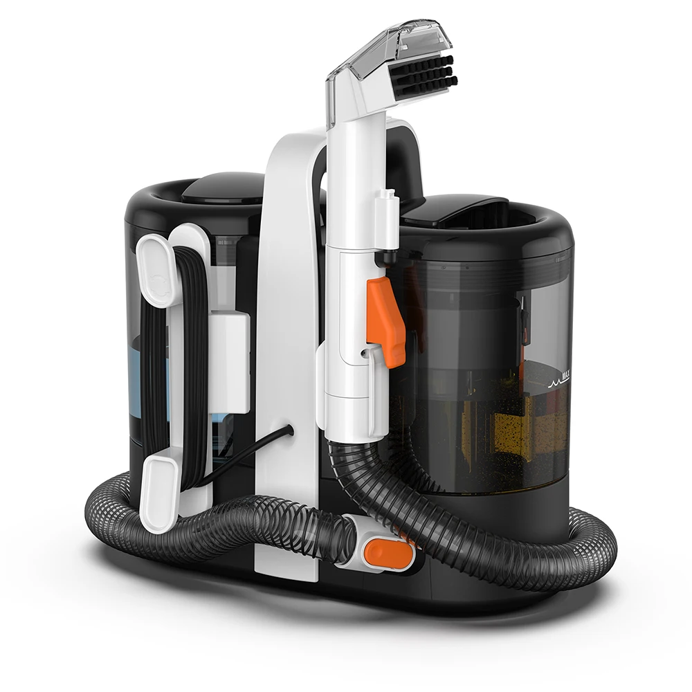 Pulitore per tappeti portatile 600W 15KPa Pulitore per macchie portatile per divano per auto Spray per peli di animali domestici Aspirazione Tappezzeria Macchina pulita integrata