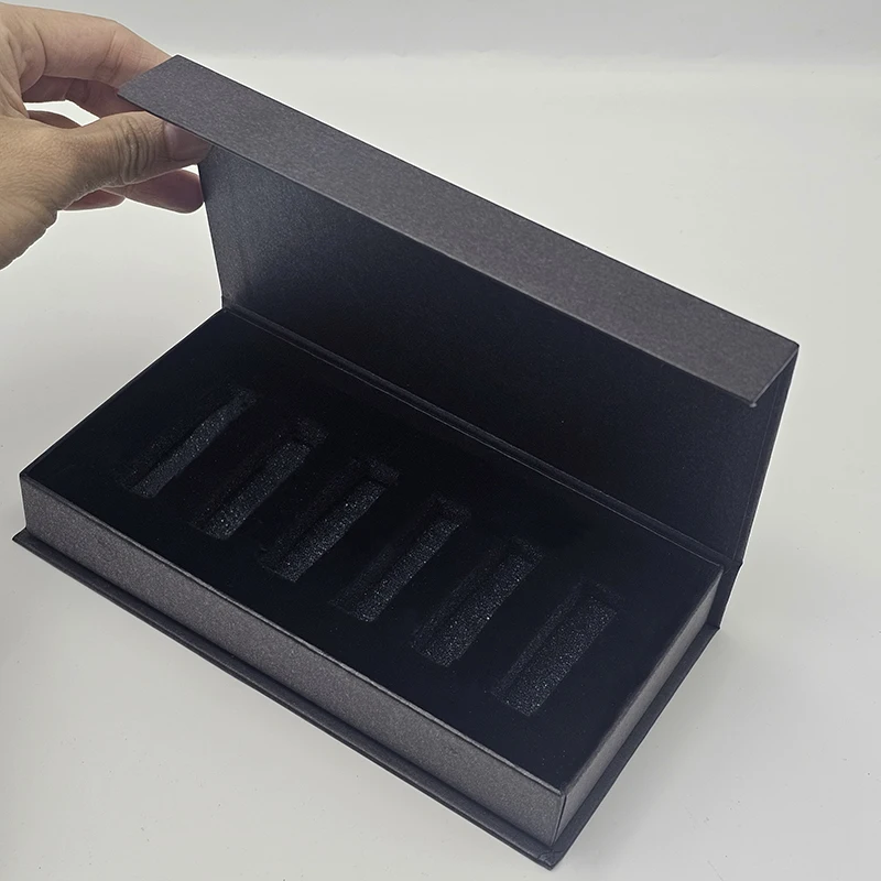 

10pcs/lot Perfume Empty Paper Box Packaging with Sponge Empty Bottle Paper White/black Box for 5ML Mini Perfume Bottle Wholesale