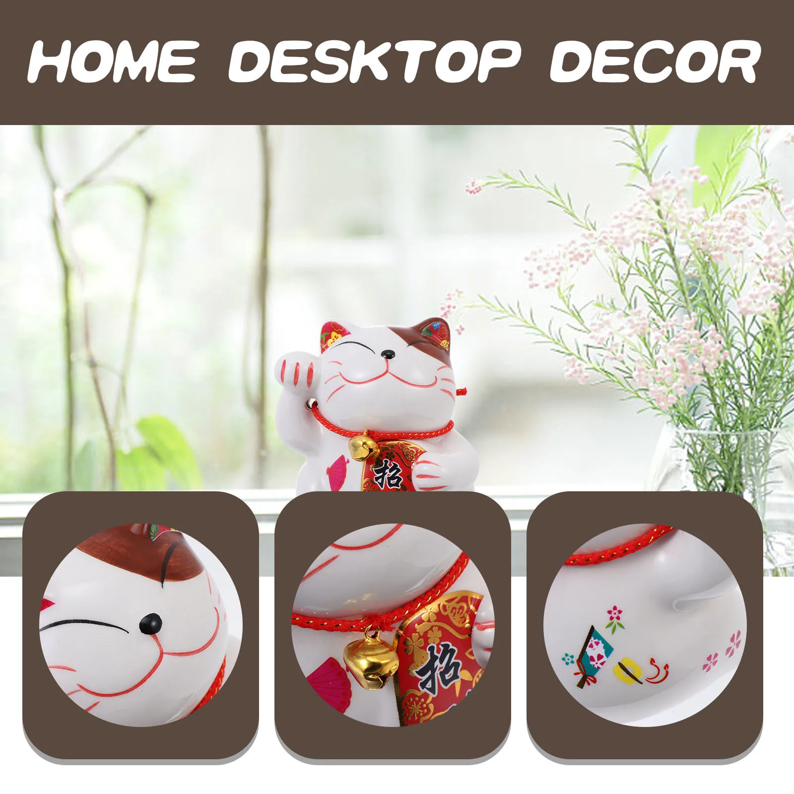 

1Pcs Fine Ceramic Money Box Attractive Hand Painted Design Household Craft Decor Save Money Tool Storage Coin Tank