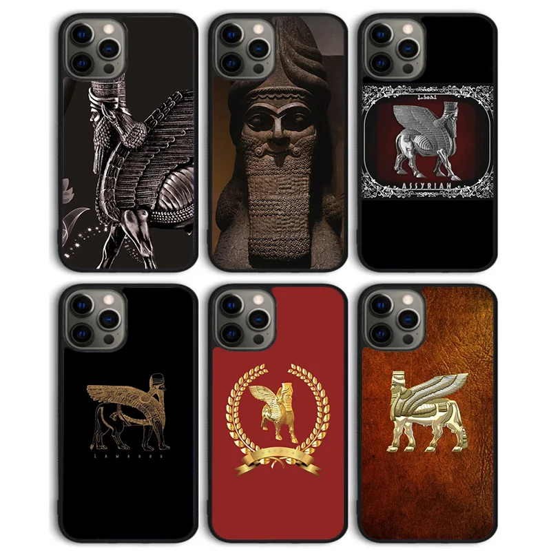 Lamassu Assyrian Mesopotamian Phone Case Cover For iPhone 16 15 SE2020 14 Plus 11 Pro Max 13 Pro Max 12 mini XS Max XR Coque