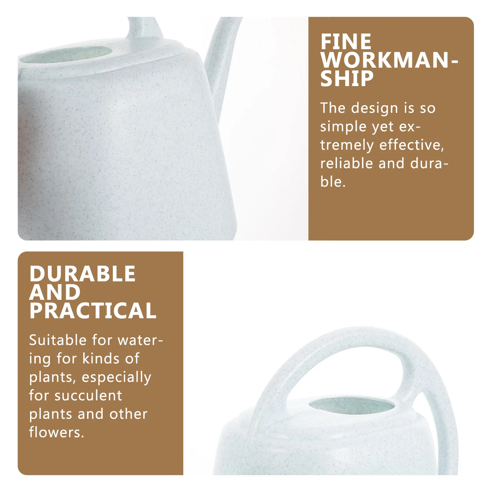 

1Pcs Large Gardening Watering Can Plastic Durable Long Spout Succulents Watering Pot Handheld Flower Kettle Practical