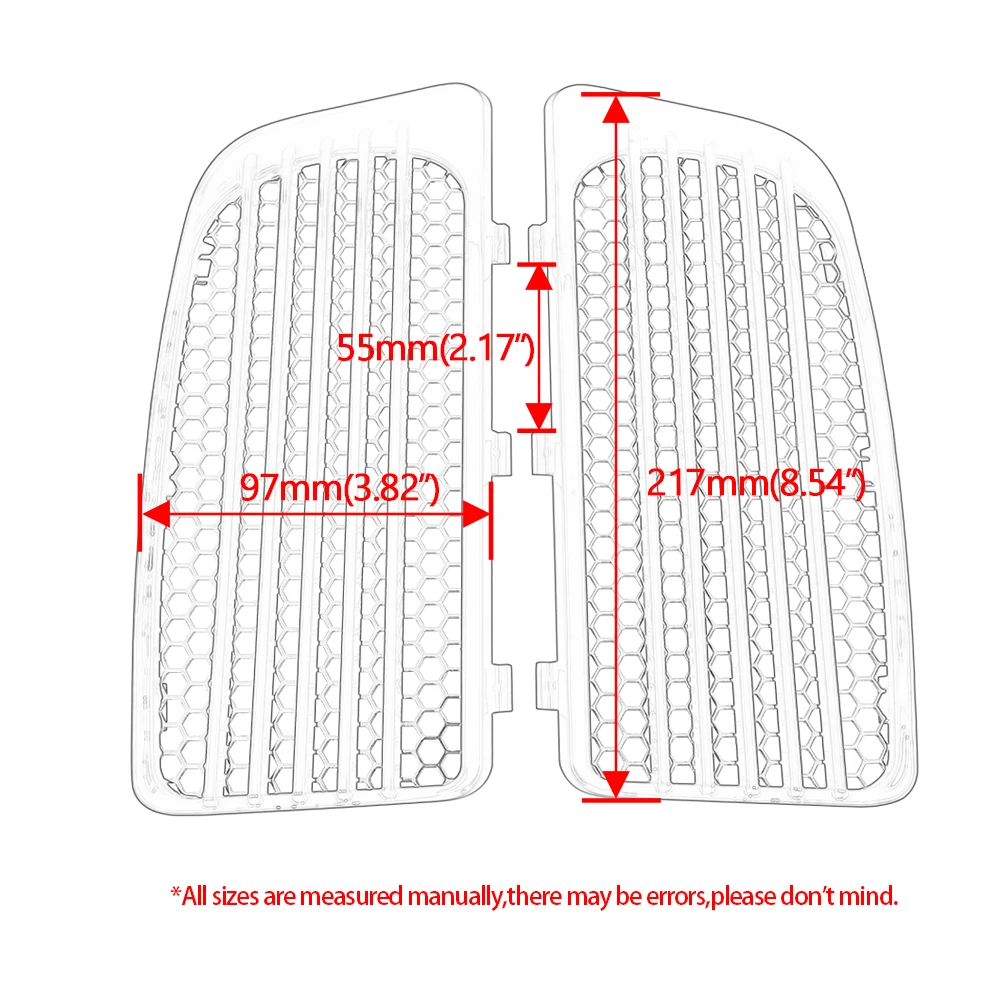 Motorcycle Radiator Grill Lower Fairing Cover For Harley Touring Street Glide Electra Glide Road Glide Ultra Limited Tri