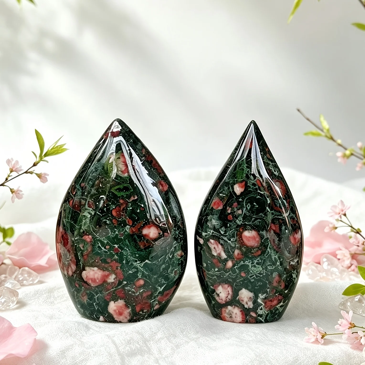 1pc Lotus Jade Crystal Ornaments, Multiple styles Ornaments, Tabletop Crystal Decorations, Business Gifts, Festival Decorations