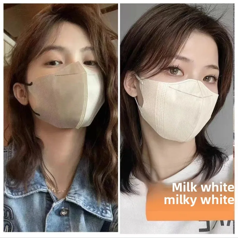 Máscara descartável 3D estéreo de verão, máscara fina para emaecimento facial, embalagem independente, tecido não tecido, à...