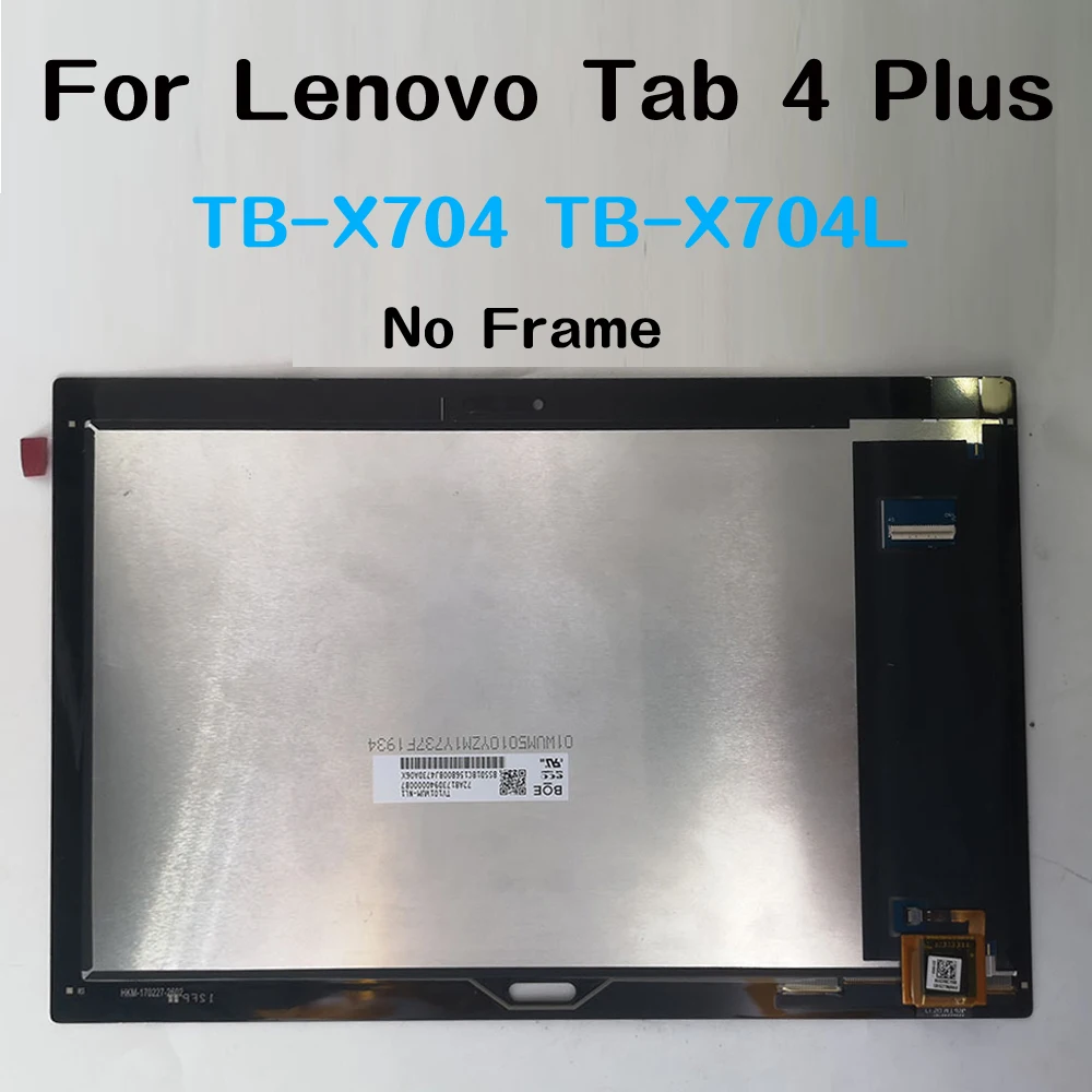 Imagem -02 - Display Lcd Original para Lenovo Tab Plus Digitalizador de Tela Sensível ao Toque Montagem Completa com Moldura Tb-x704 Tb-x704l Tb-x704 10.1 in