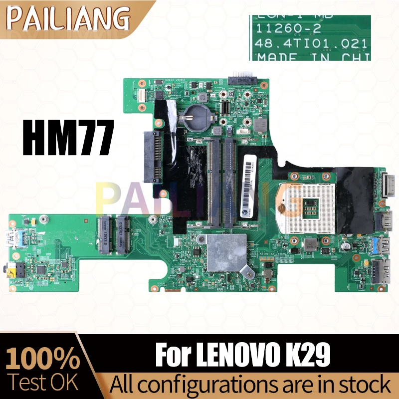 

For LENOVO K29 Notebook Mainboard 11260-2 SLJ8C HM77 Laptop Motherboard Full Tested